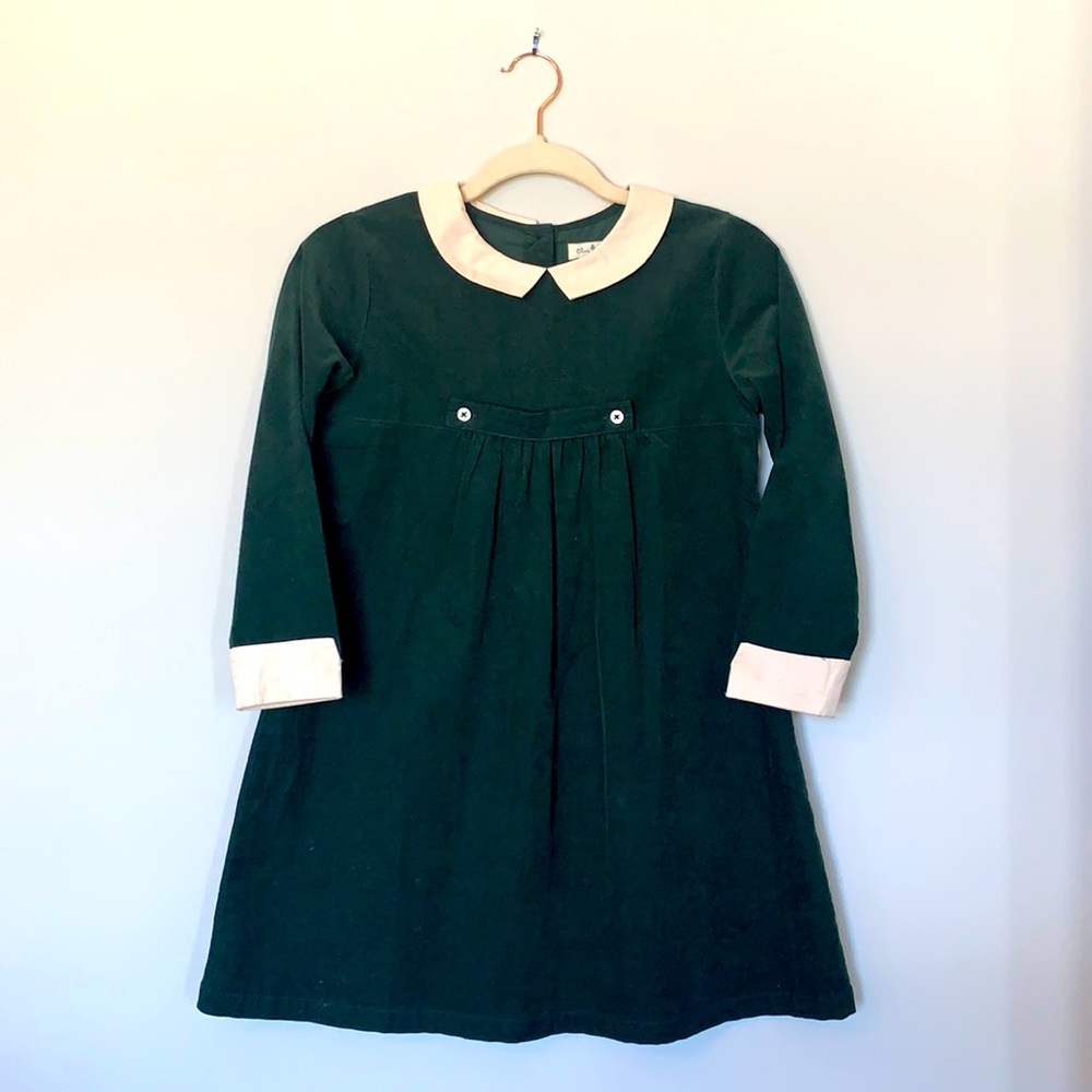 Olive Juice Corduroy Dress